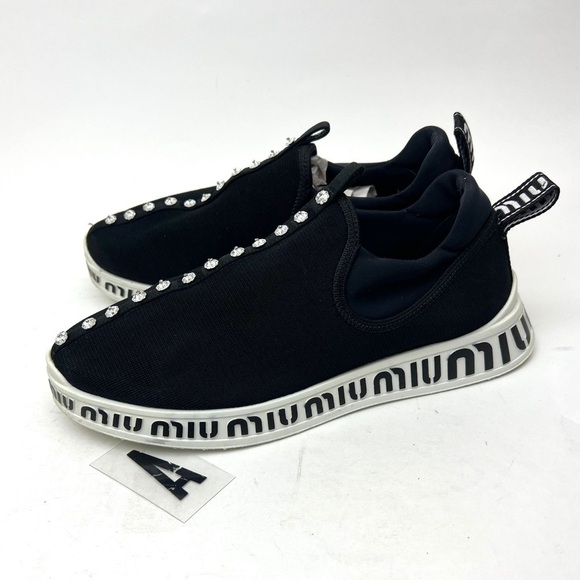 MIU MIU Logo Slip-On Sneaker sz 9 - Picture 5 of 14